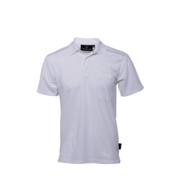 Rescuewear Poloshirt 33203 mit Brusttasche, kurze Ärmel Natura Weiß