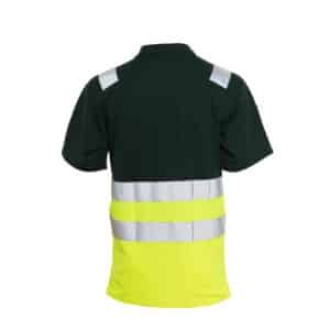 Rescuewear Poloshirt 33250 kurze Ärmel HiVis Klasse 1 Neon Gelb / Grün – Bild 2