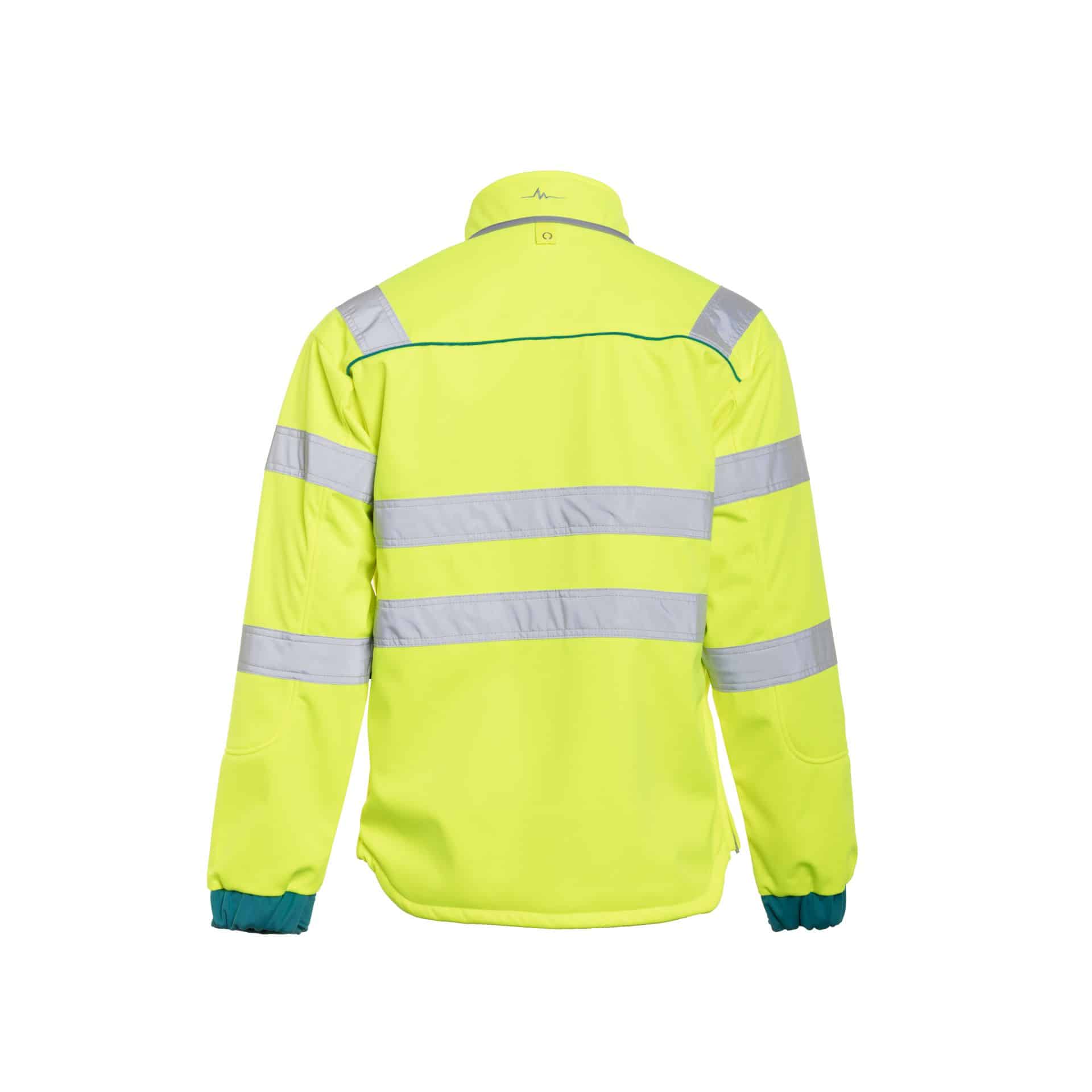 Rescuewear Softshelljacke 33759 Dynamic HiVis Klasse 3 Enamelblau / Neon Gelb – Bild 7