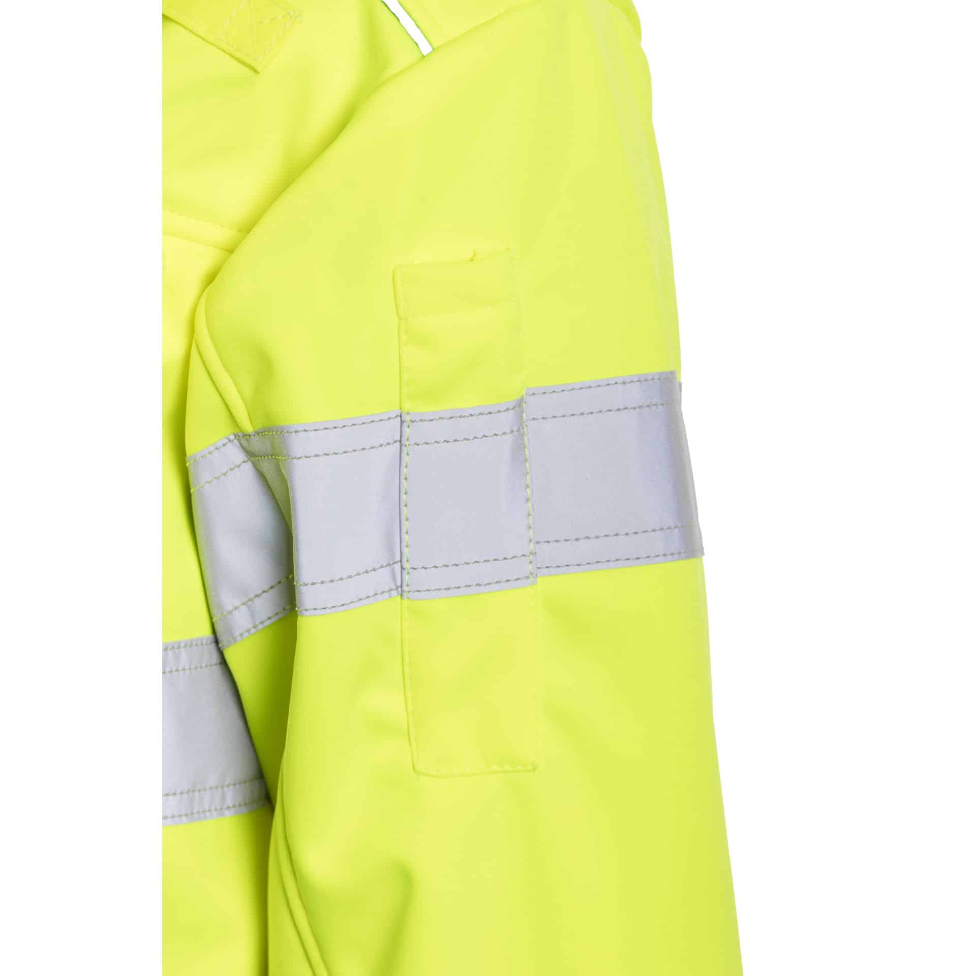 Rescuewear Softshelljacke 33759 Dynamic HiVis Klasse 3 Enamelblau / Neon Gelb – Bild 5