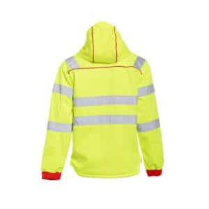 Rescuewear Softshelljacke 33759 Dynamic HiVis Klasse 3 Rot / Neon Gelb – Bild 6