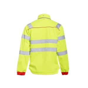 Rescuewear Softshelljacke 33759 Dynamic HiVis Klasse 3 Rot / Neon Gelb – Bild 5
