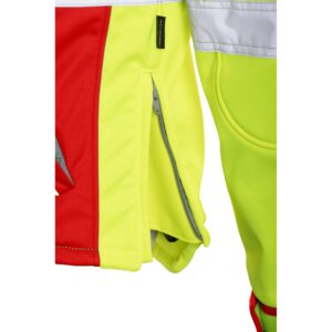 Rescuewear Softshelljacke 33759 Dynamic HiVis Klasse 3 Rot / Neon Gelb – Bild 2